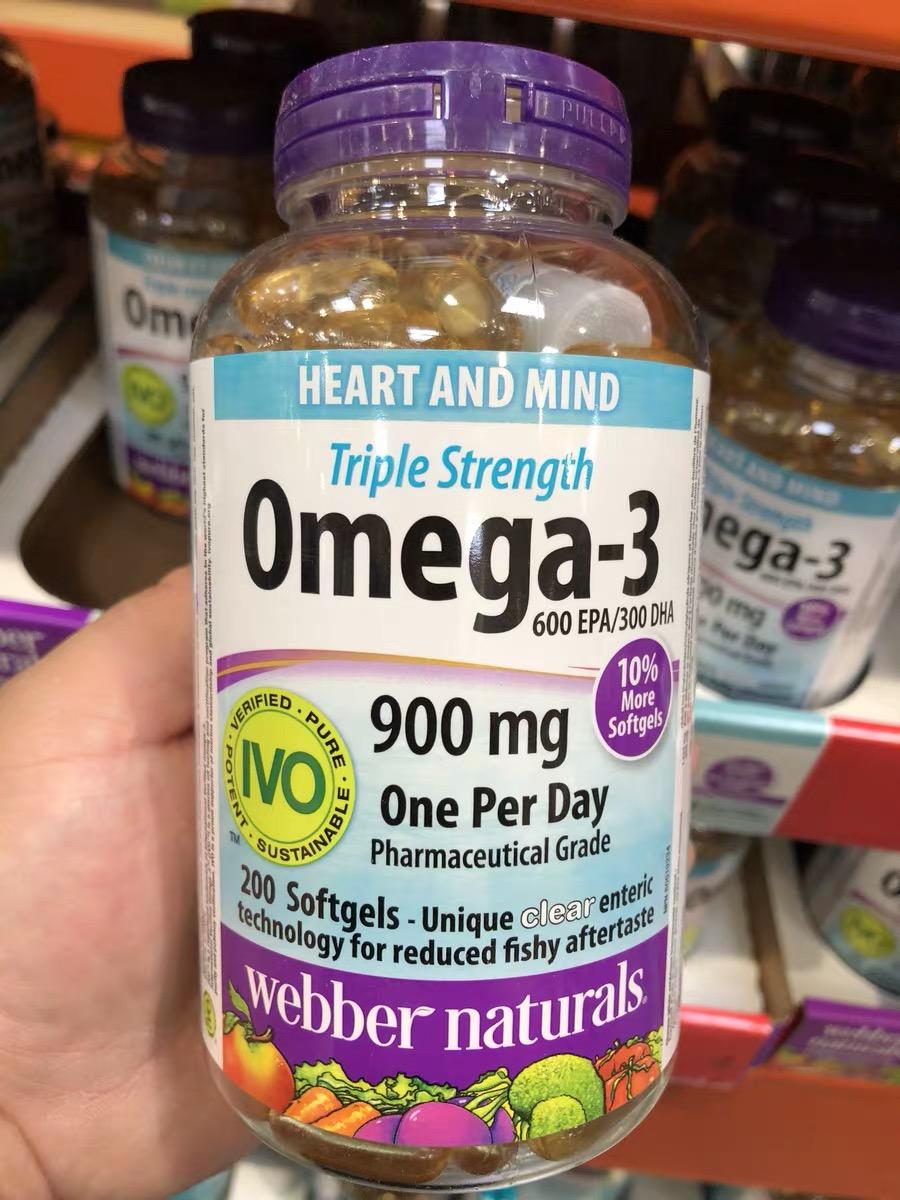 Spot dầu cá Weibo của Canada Webber Omega-3 nồng độ cao gấp ba lần dầu cá biển sâu 200 viên