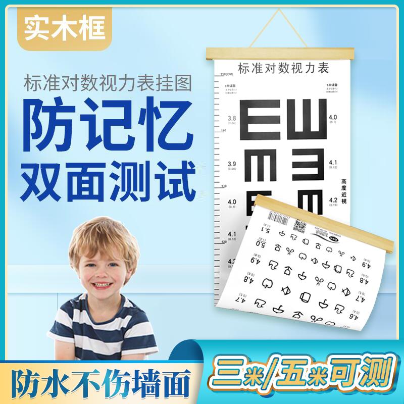 Biểu đồ kiểm tra thị lực tiêu chuẩn quốc tế trong gia đình trẻ em và trẻ mới biết đi phim hoạt hình chữ E treo tranh kiểm tra mắt biểu đồ kiểm tra thị lực cận thị