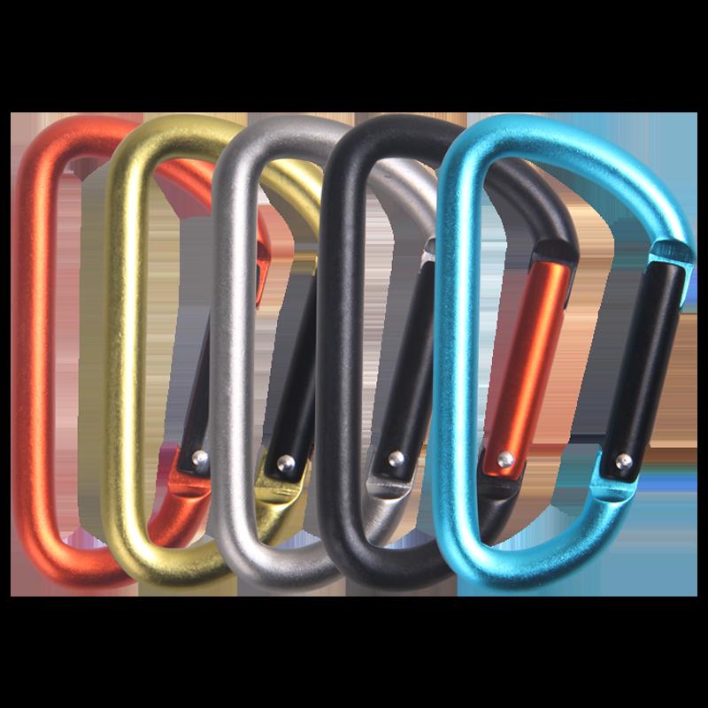 Munkees Carabiner nhỏ nhanh treo khóa chữ D khóa đa năng móc chìa khóa vòng khóa mini ngoài trời móc ba lô