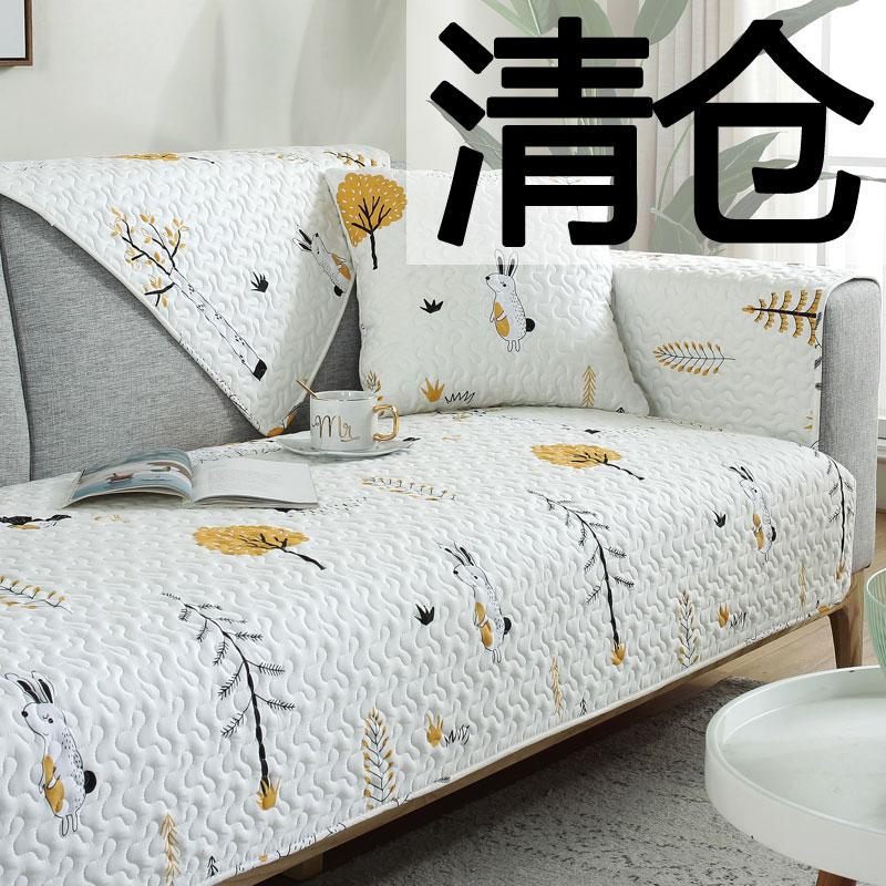 Giá đặc biệt Bắc Âu đơn giản đệm sofa cotton bốn mùa vải phổ thông chống trượt hiện đại khăn sofa cotton bao gồm tất cả