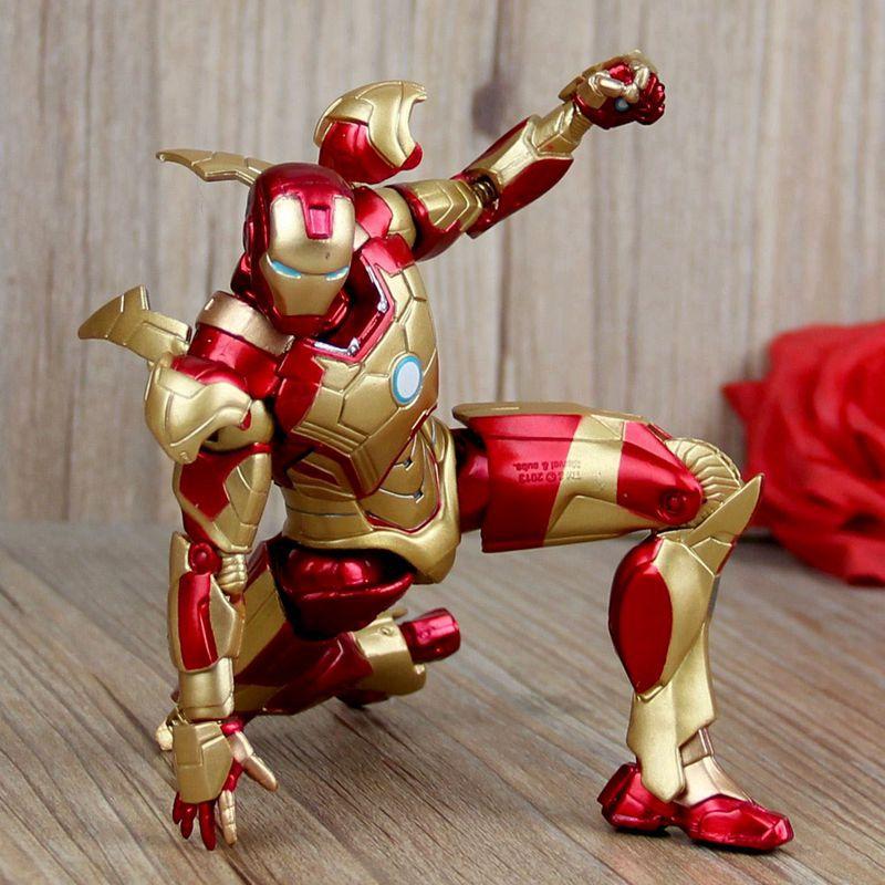 Avengers 4 Cuộc chiến cuối cùng MK42 Anti -hulk 7 -inch Spider Steel Arthone Comm Mobile Doll Toy