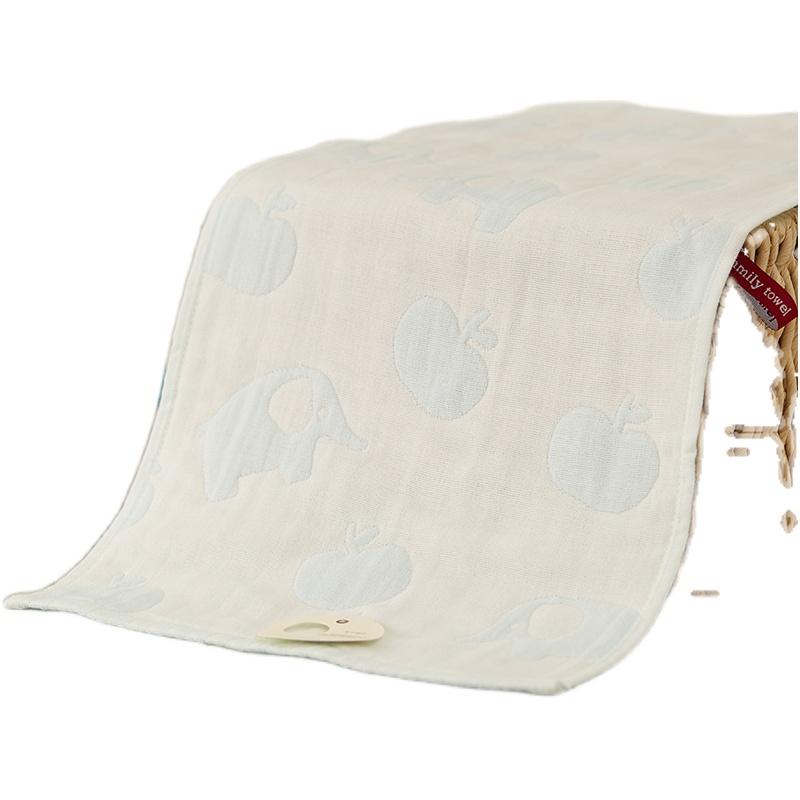 Khăn gạc trẻ em bốn lớp cotton nguyên chất, khăn em bé dễ thương, khăn tay trẻ em, cotton nguyên chất, khăn mặt mềm mại và thấm hút