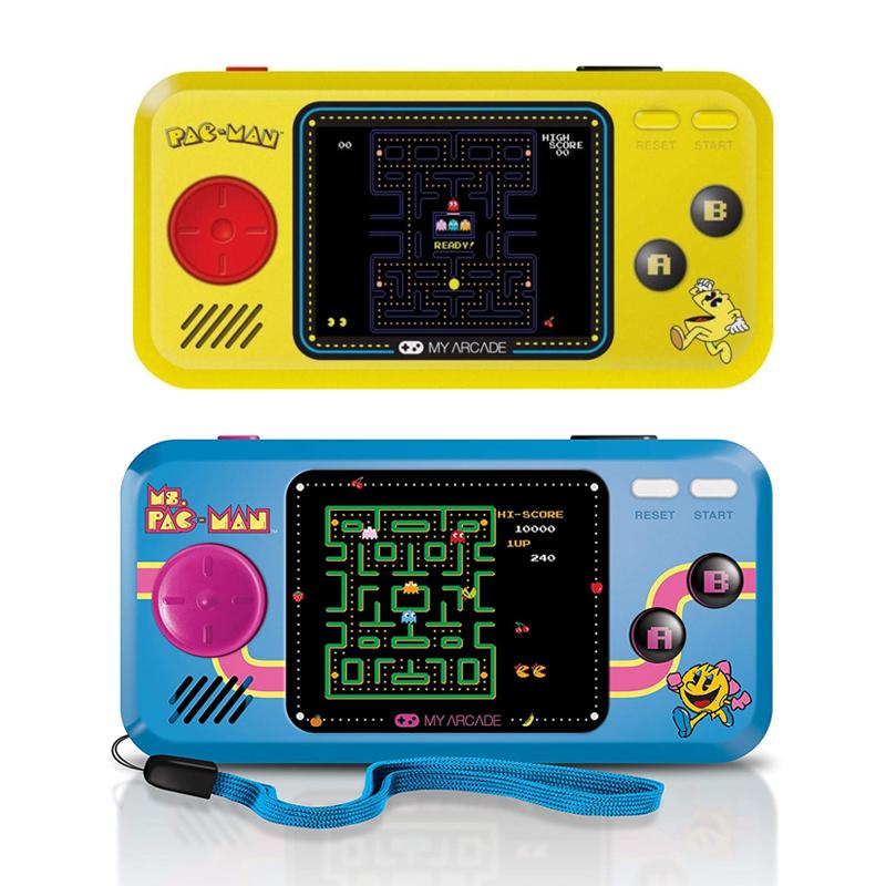 Pac-Man đạt được màn hình màu chơi game cầm tay cổ điển retro