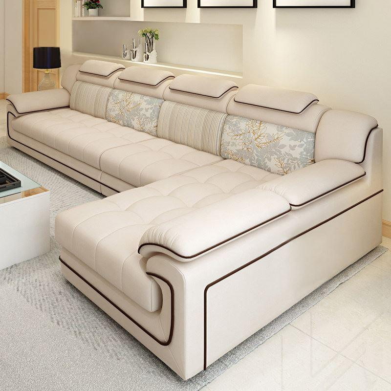 Đơn giản hiện đại về sofa phòng khách nội thất phòng khách rửa sạch nền kinh tế đơn vị nhỏ sau đó vải solo solo gỗ đôi