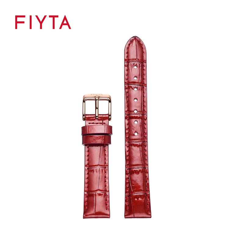 Fiyta Cỏ Bốn Lá Đồng Hồ Thời Trang Nữ Khóa Pin Phụ Kiện Dây Da Dây Đeo 16MM