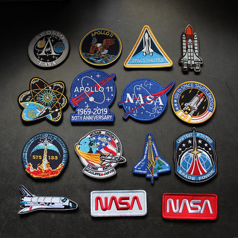 Huy hiệu thêu đầy đủ của NASA Apollo Kế hoạch nhãn dán NASA NASA DIY SWIP SWARKER