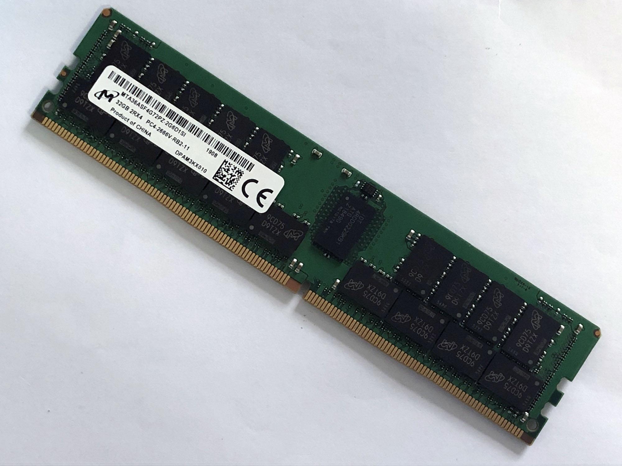 Micron 32G 2Rx4 DDR4 2666V 2933Y 3200AA Bộ nhớ máy chủ ECC REG RDIMM