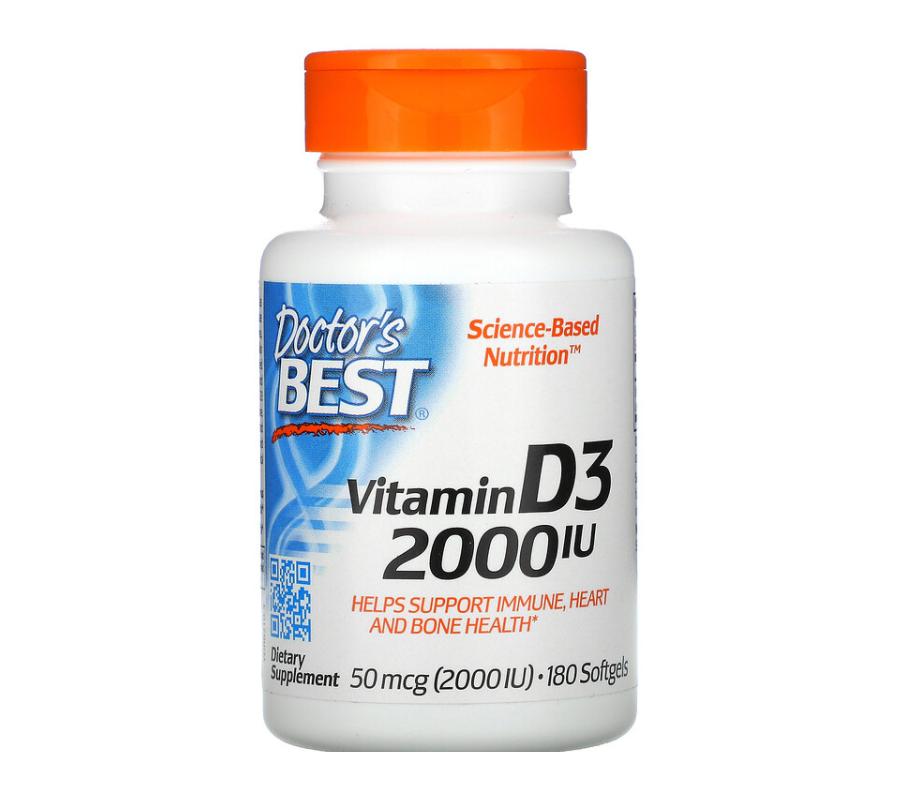 Spot vitamin D3 tốt nhất của bác sĩ Mỹ VD vitamin D3 2000IU 180 viên