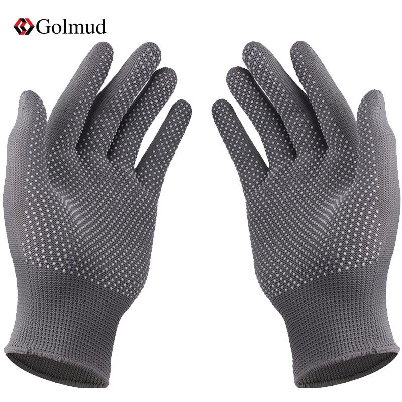 Golmud leo núi ngoài trời nylon đen cotton pha chế găng tay găng tay chống trơn trượt găng tay bảo hộ lao động leo núi cưỡi găng tay