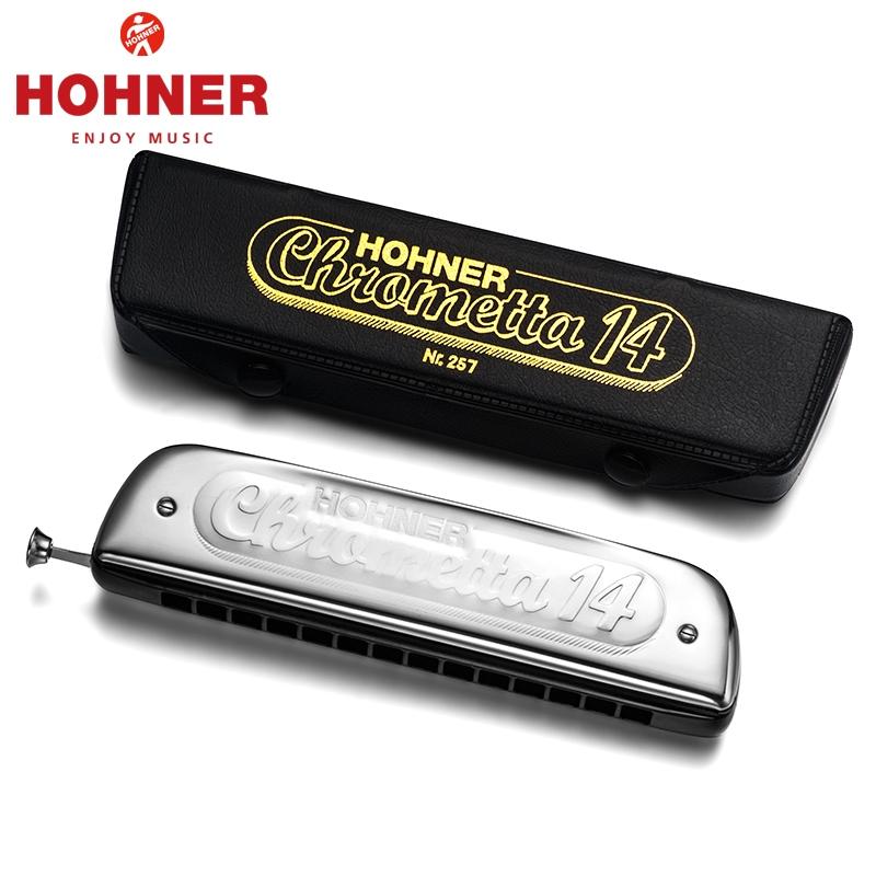 Đức Helei hohner Kèn harmonica chromatic 257 14 lỗ tiên tiến với ống ngậm được lắp đặt để bán