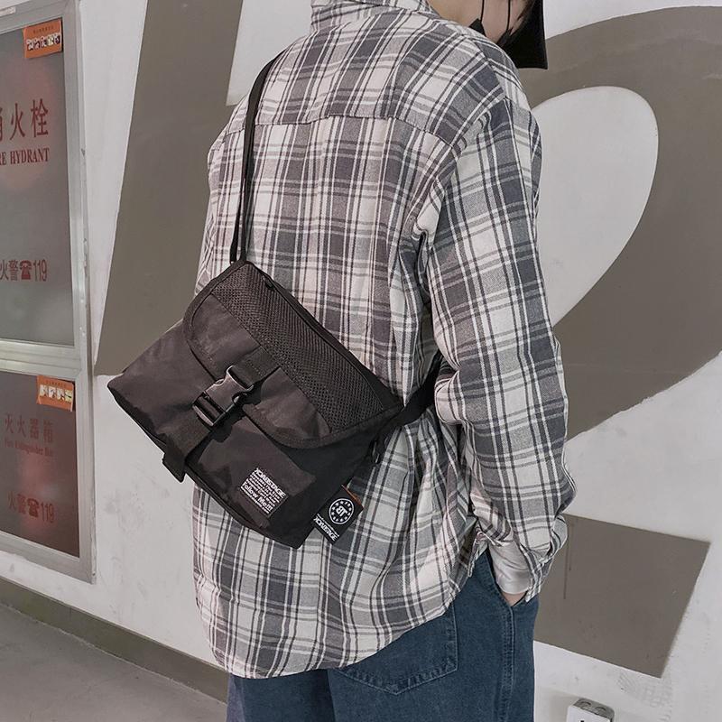 Thương hiệu Thương hiệu Túi đeo vai nam Thương hiệu Phong trào Xu hướng Oxford Vải Oxford Hip -hop Trendy Postman Student Bag Bag Bag