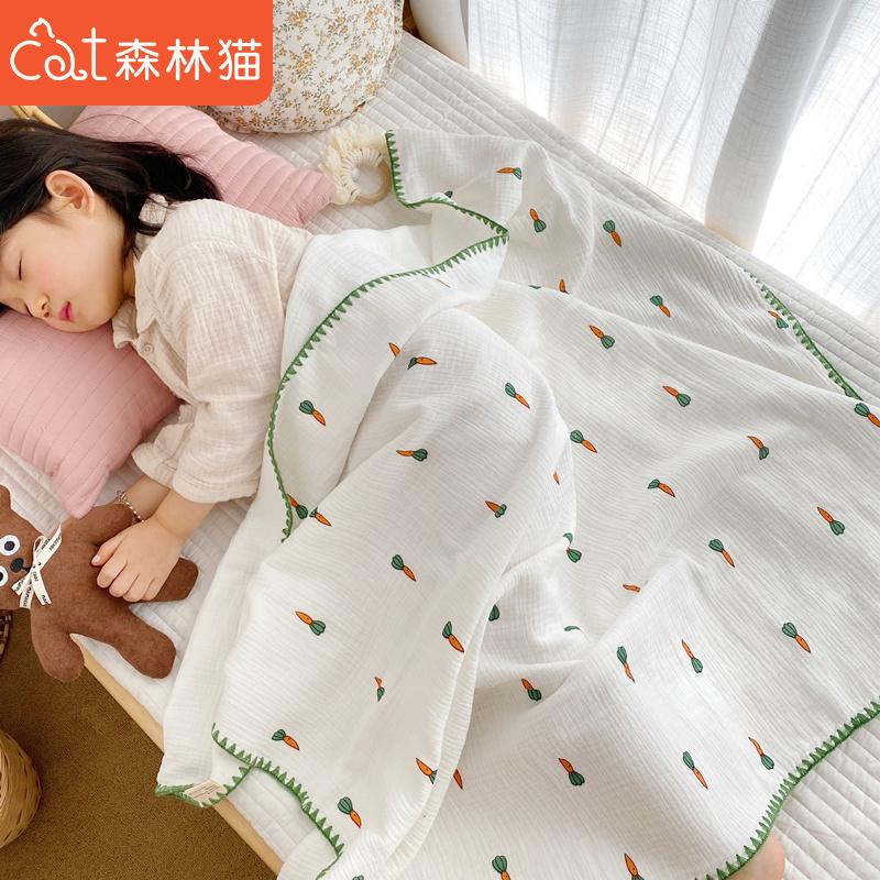 Mùa Xuân Và Mùa Hè Mỏng 4 Lớp Gạc Bao Chần Gòn Chăn Cho Bé Cotton Nguyên Chất Sơ Sinh Bao Chăn Trẻ Em chăn Cho Bé