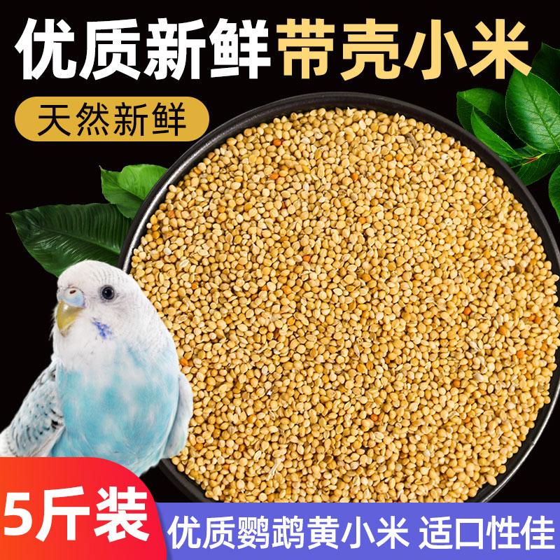 Bird Grain Shinhuang Thung lũng vẹt ăn ăn Food Food Birds With Shelling Xiaomi Tiger Skin Xuanfeng Peony Food 5 Catties