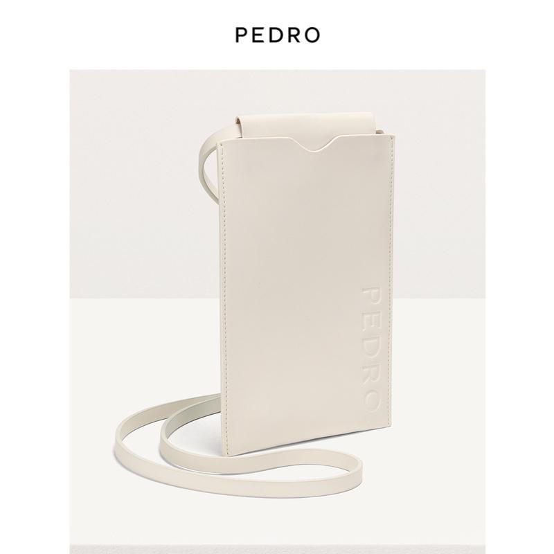 Túi đựng điện thoại di động PEDRO Messenger nam và nữ cùng kiểu đồng màu túi đeo vai đơn ví đựng tiền xu túi đựng thẻ dọc PM4-66500001