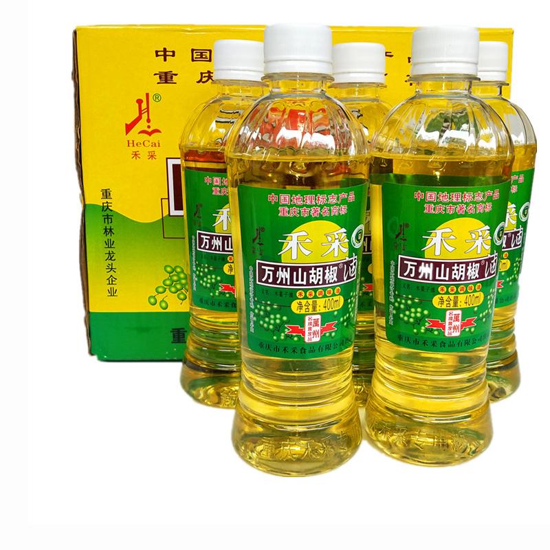 Sản xuất dầu hạt tiêu núi Wanzhou Hecai chính hãng 400ML1 chai miễn phí vận chuyển Trùng Khánh đặc biệt đậm đặc dầu bời lời dầu cubeba gỗ dầu hạt gừng