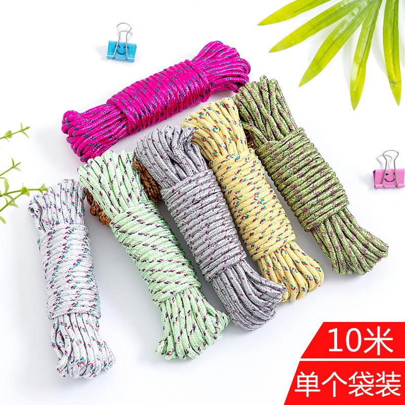 Dây chăn phơi quần áo gia đình, dây phơi quần áo du lịch đậm chất nylon ngoài trời đa chức năng, chống trượt và chống gió