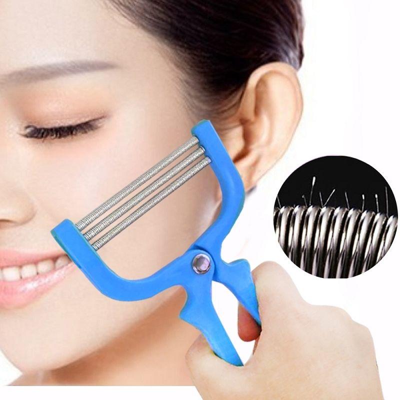 Tẩy lông mặt Artifact Face Puller Spring Twisted Face Tóc dính mồ hôi Lông môi Lông mặt Kéo tóc Mở mặt Tẩy lông Ms.