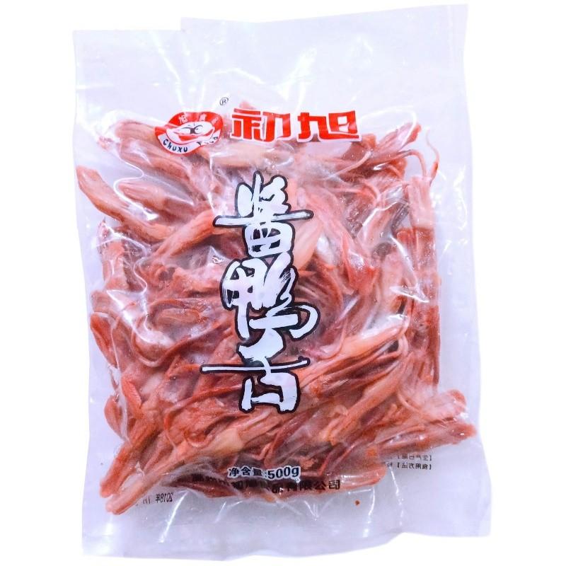 Lưỡi vịt Chu Xusheng 500g Nước sốt Hương vị Nước sốt lớn Lưỡi vịt Khách sạn Món ăn lạnh Dịch vụ ăn uống Ôn Châu Đặc sản Lưỡi vịt lớn