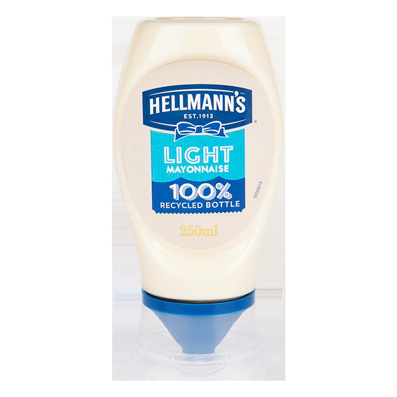 Hellmann Light Mayonnaise 251g Mayonnaise Burger Sandwich trái cây và rau quả Fitness Light Salad Nước sốt gia vị