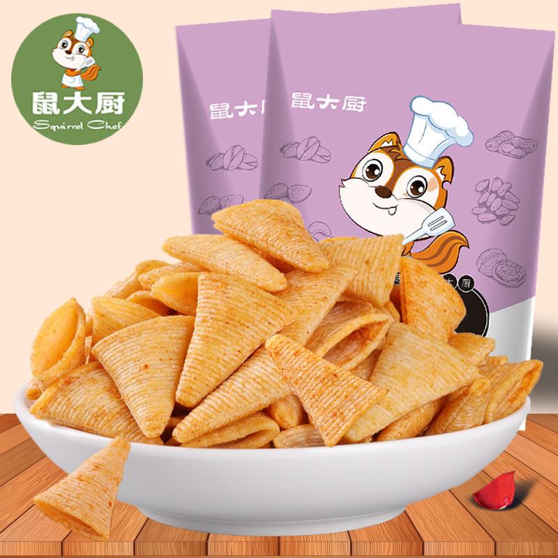 【Rat Chef_Chef Fight Sharp Angle Crisp 5 Túi 250g】Snack Bánh Tráng Cay Các Loại Thông Thường