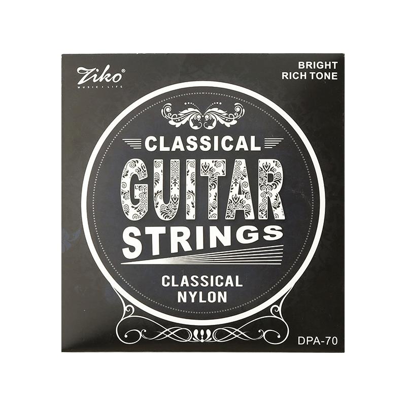 Qingge DPA-70 dây đàn guitar cổ điển dây nylon có độ căng cao mạ bạc bộ dây với số lượng lớn Bộ 6