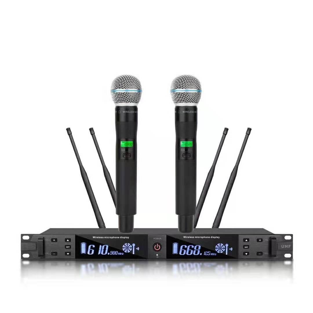 Micro không dây Shure UR2D/BETA58A một đối hai phân khúc chữ U FM ktv hát tại nhà biểu diễn đám cưới chống hú