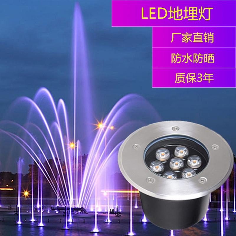 Đèn LED chôn dưới nước dưới nước đèn dưới nước đèn dưới nước hồ bơi đèn tường nhiều màu sắc ngoài trời chống thấm nước bằng thép không gỉ đèn hồ bơi