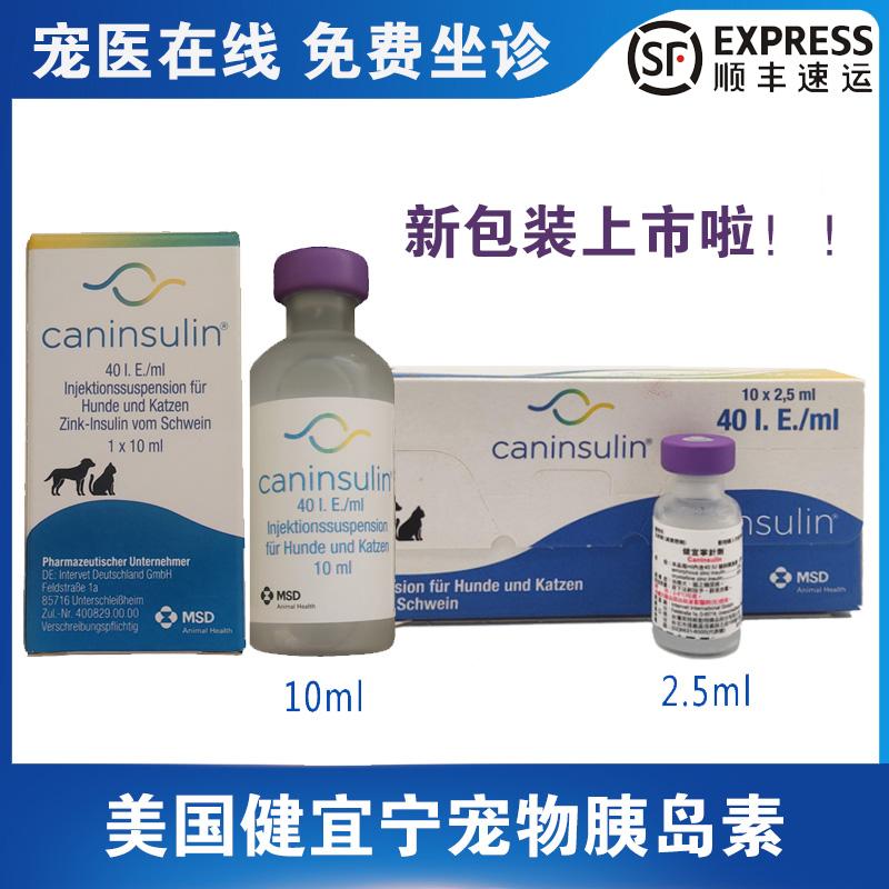 Jianyining Caninsulin chó mèo msd với bệnh tiểu đường insulin tác dụng kéo dài hạ đường huyết 1 chai