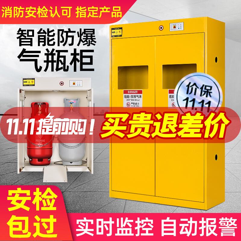 Tủ đựng bình gas chống cháy nổ hoàn toàn bằng thép, tủ an toàn, tủ bảo quản bình gas axetylen hóa lỏng, tủ bình gas đôi chai phòng thí nghiệm