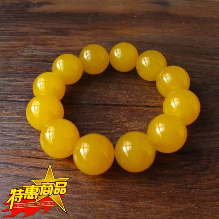 Một Nhân Dân Tệ Đấu Giá Hạt Tay Chalcedony Vàng Gobi Ngọc Topaz Hạt Tay Nam Hạt 20Mm