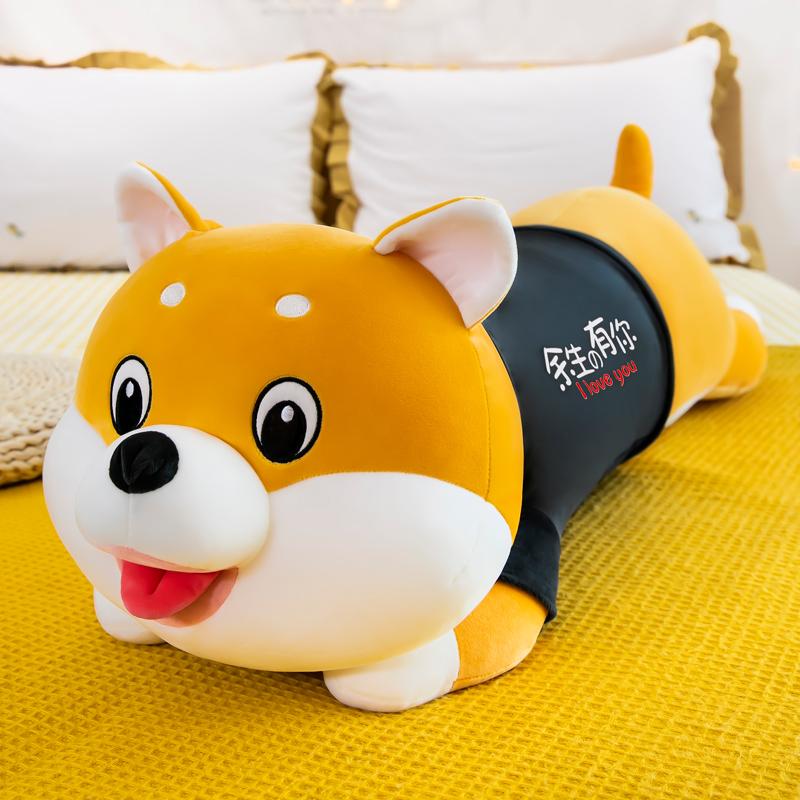 Husky Sang Trọng Búp Bê Đồ Chơi Chó Shiba Inu Giường Búp Bê Búp Bê Gối Ngủ Bé Gái Ngủ Bé Trai