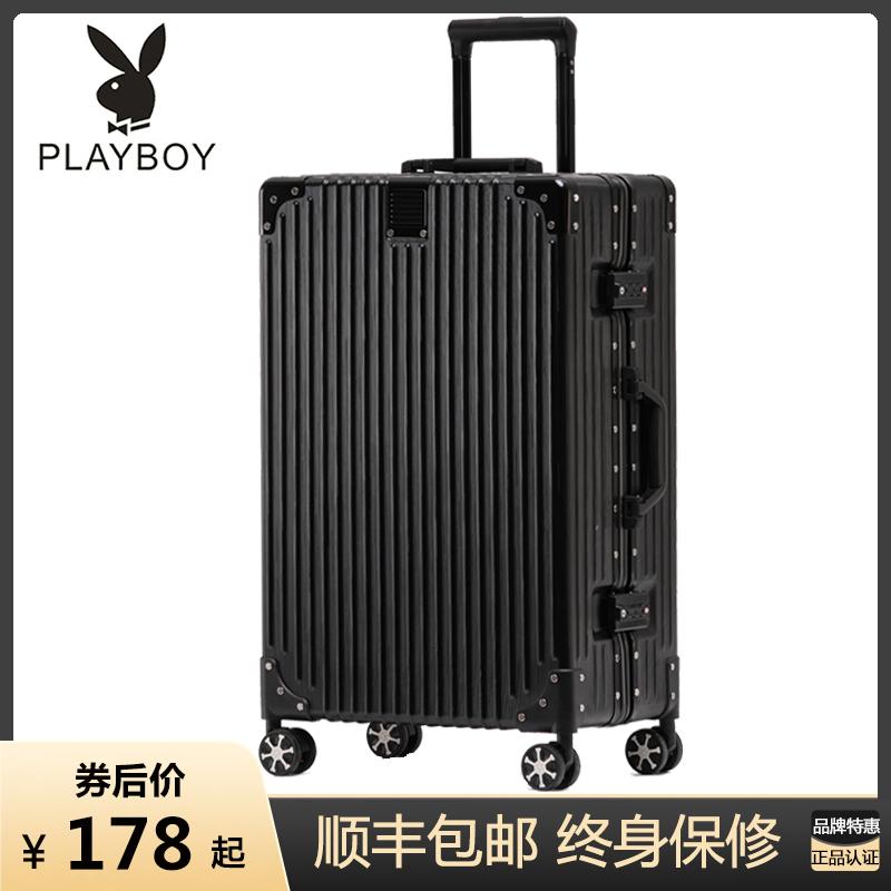 Vali Playboy du lịch đa năng bánh xe đẩy trường hợp 24 nữ và nam 20 inch mật khẩu nhỏ lên máy bay bao da 26