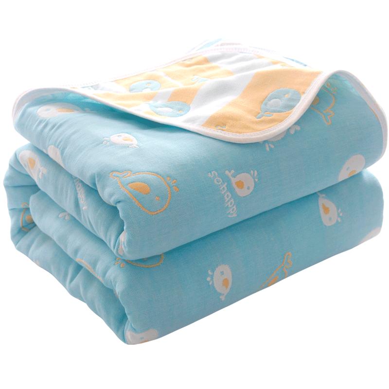 Mùa Hè 6 Lớp Gạc Khăn Bông Chăn Cotton Nguyên Chất Trẻ Em Khăn Chăn Đôi Đơn Chăn Ký Túc Xá Sinh Viên