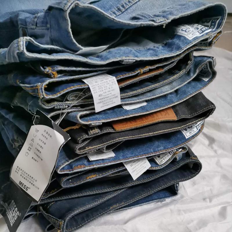 Giải tỏa! Hàng hóa có một số khuyết điểm nhỏ với vết cắt! Quần Jeans dày dặn cotton hàn công nhân size lớn quần nam linh tinh