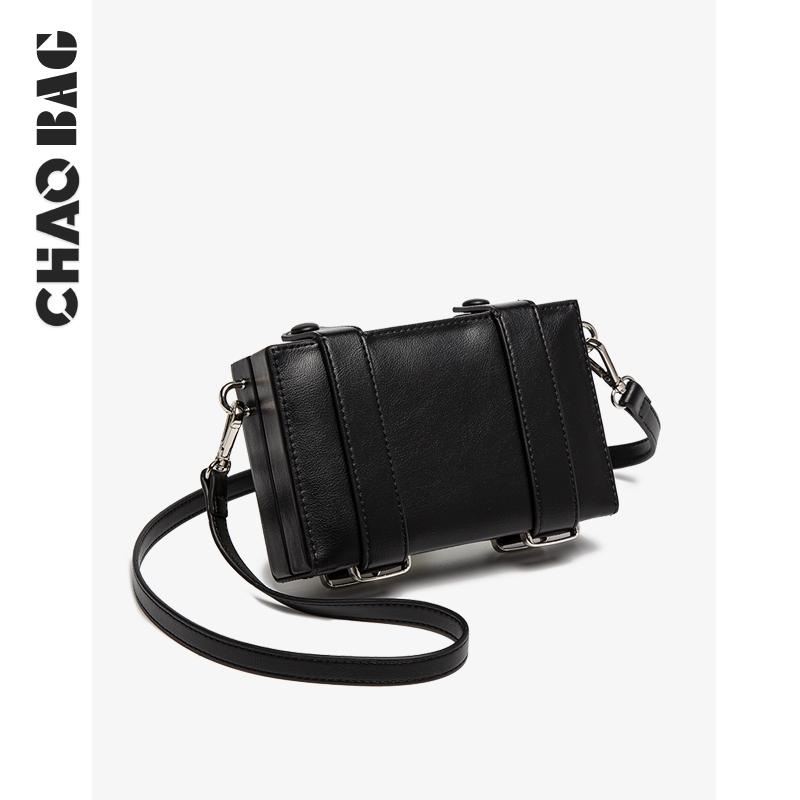 Box Cross -body Bag Tide Thương hiệu túi nhỏ 2021 MỚI Đơn giản Đơn giản Khóa vai giản dị Box Túi Light Thanh vuông sang trọng