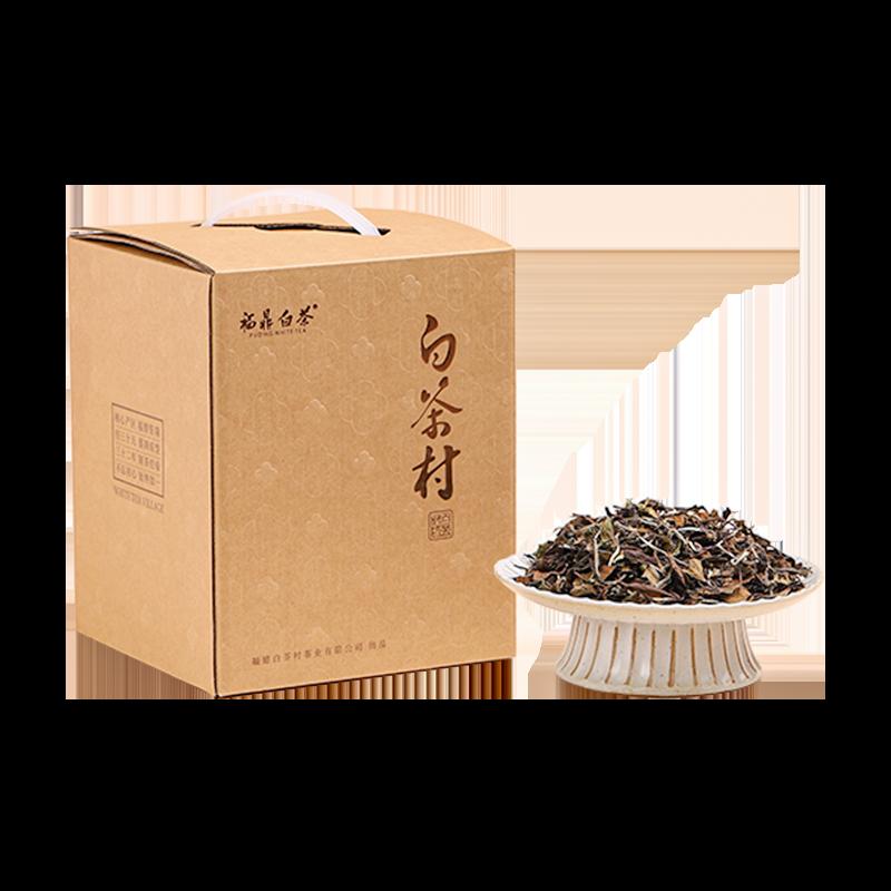 [Wajiva Độc Quyền] Trà Trắng Fuding White Tea Village 2020 Shoumei Old White Tea 250g Hộp Quà Tặng