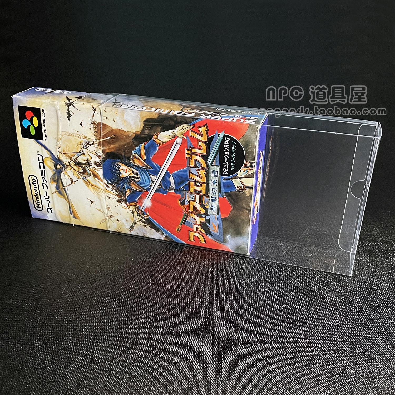 SFC Super Nintendo Game Hộp Hiển Thị Trong Suốt Bộ Sưu Tập Hộp Lưu Trữ Bảo Vệ Vỏ Cassette Đóng Gói Nắp Che Bụi