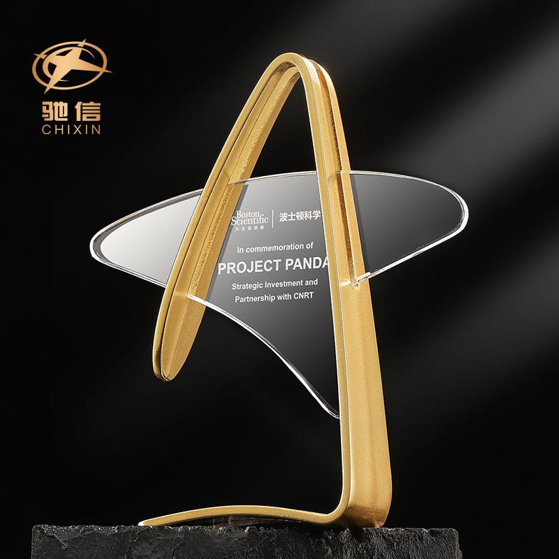 Creative Crystal Trophy thiết lập để tạo ra vàng, bạc, đồng, đồng, giải thưởng kỷ niệm của nhân viên xuất sắc