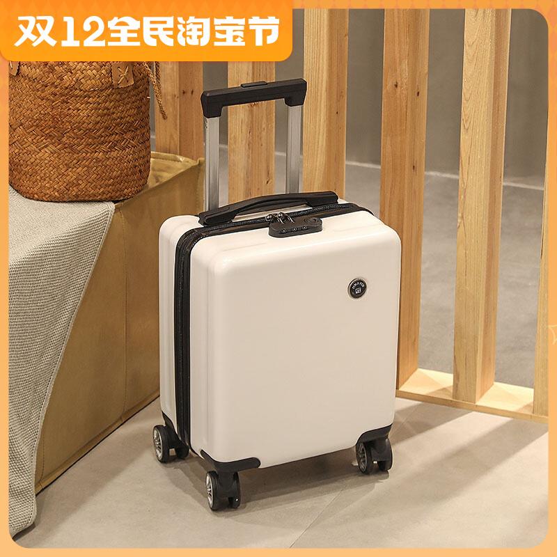 Vali xe đẩy nhỏ 14 inch 20 × 30 × 40 cm Vali mật khẩu lên máy bay du lịch mùa xuân / mùa thu / Western Airlines