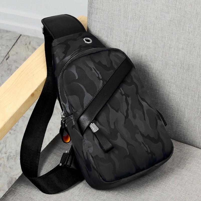 Túi Messenger nam Oxford Vải vai Messenger Túi Thanh niên Túi Giải trí chống thấm nước Sinh viên Ngụy trang Backpack ngụy trang của sinh viên