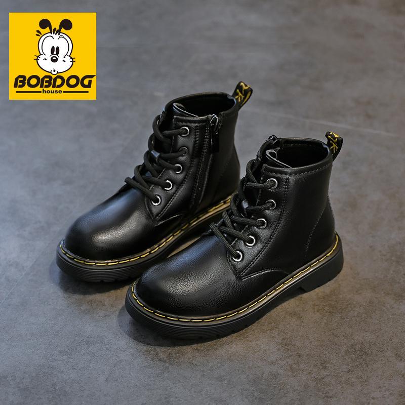 Babu Doudou Boys Martin Boot 2022 MỚI và Mùa đông Anh mùa đông mùa thu và mùa đông cộng với nhung trẻ em Ermian Boots ngắn