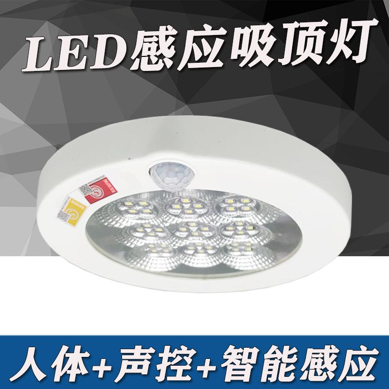 Đèn LED cảm ứng hồng ngoại cơ thể con người kênh đèn trần khẩn cấp điều khiển âm thanh và ánh sáng lối đi đèn hành lang đèn chiếu sáng thông minh