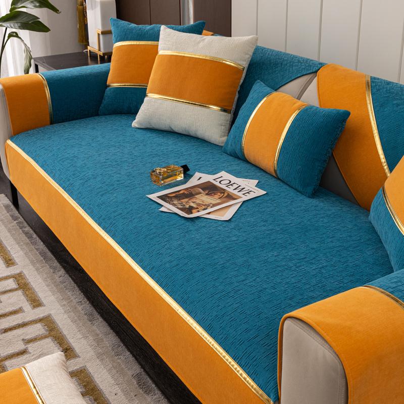 Sofa Đệm Bốn Mùa Đa Năng Đơn Giản Hiện Đại Đệm Chống Trơn Trượt Cao Cấp Nhẹ Sang Trọng Tuyết Neil Bọc Ghế Sofa Bao Khăn Vải