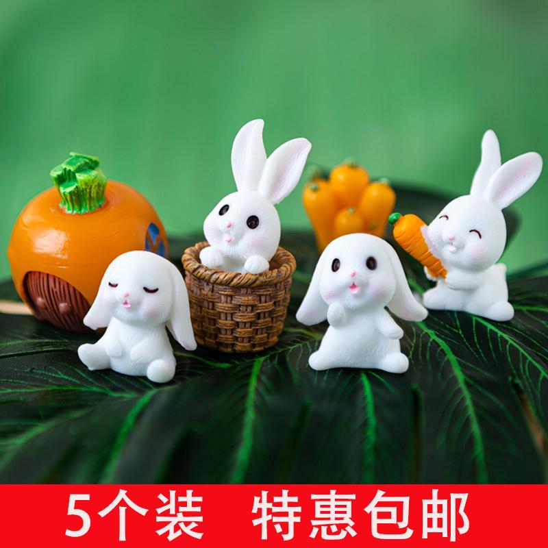 Nướng Bánh Trang Trí Bánh Sinh Nhật Bunny Hàn Quốc Mini Rổ Cà Rốt Mục Vụ Phong Cách Lưới Thỏ Đỏ