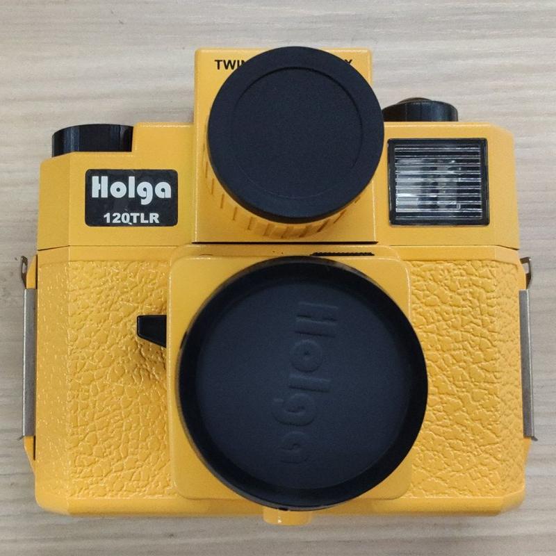 Phiên bản nâng cấp HOLGA 120CFN camera lùi kép ống kính kép 120TLR camera ống kính kép năm màu