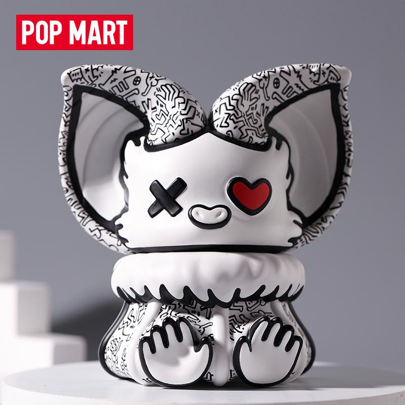 Popmart bong bóng mate yoki x keith haring lớn máy tính để bàn trang trí đồ trang trí sáng tạo