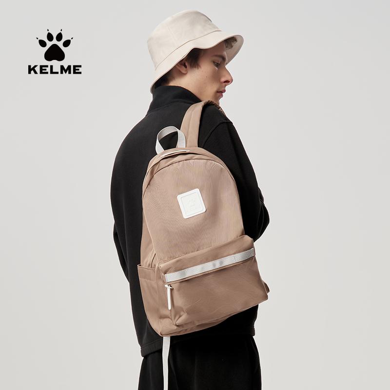 KELME Ba lô thể thao Kelme dành cho nam mới có sức chứa lớn, túi du lịch giải trí, túi thể thao ngoài trời, túi máy tính