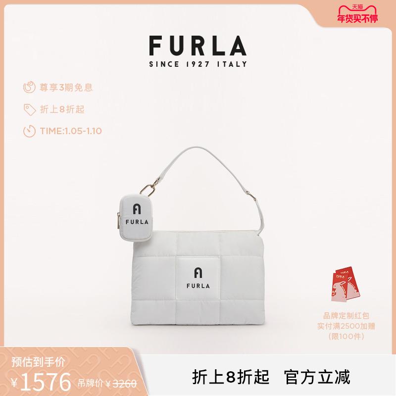 [Quà tặng năm mới] Túi đeo vai cỡ trung bằng vải nylon cho nữ FURLA PUMA22 mùa thu đông