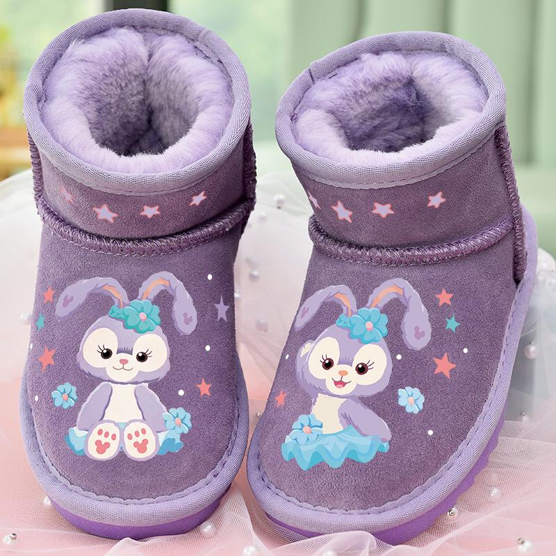 Giày bông tuyết cho trẻ em giày bông Girl cotton giày 2022 Mùa đông Giày trẻ em mới dành ấm cho trẻ em Boots