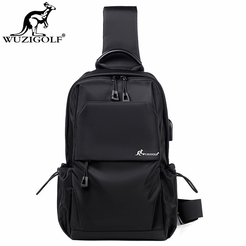 Bin'ao Kangaroo Thời trang Break Break Backpack Men Bóng chéo Túi chống nước túi Hàn Quốc Túi thông thường